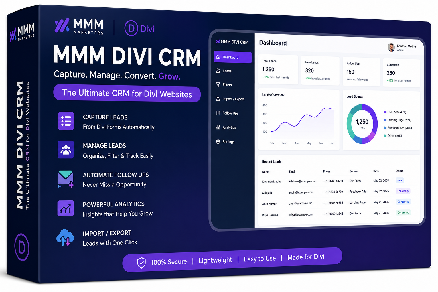 MMM CRM for Divi